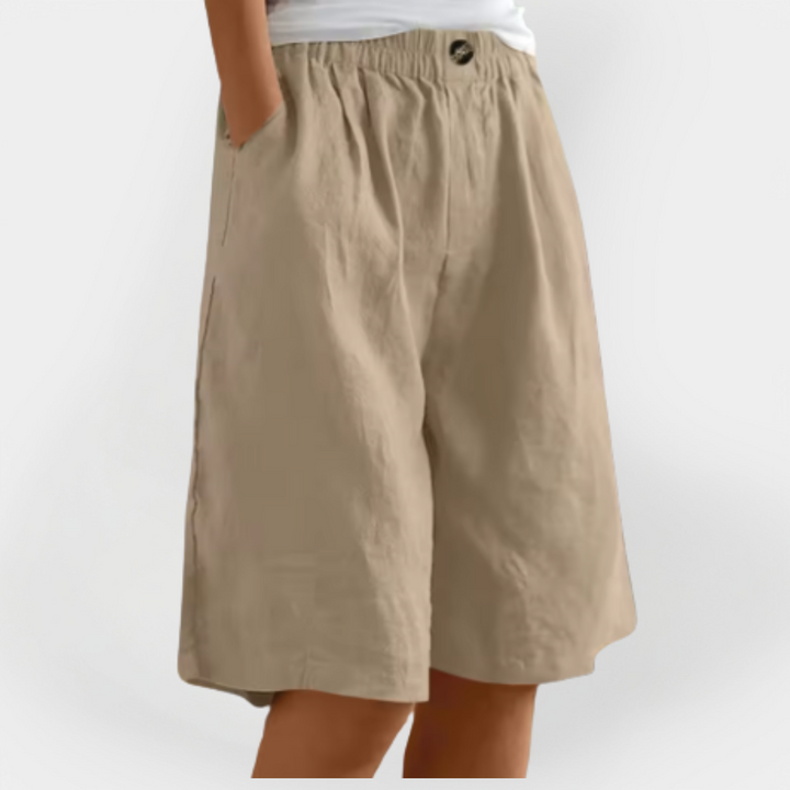 Linen Shorts with Pockets