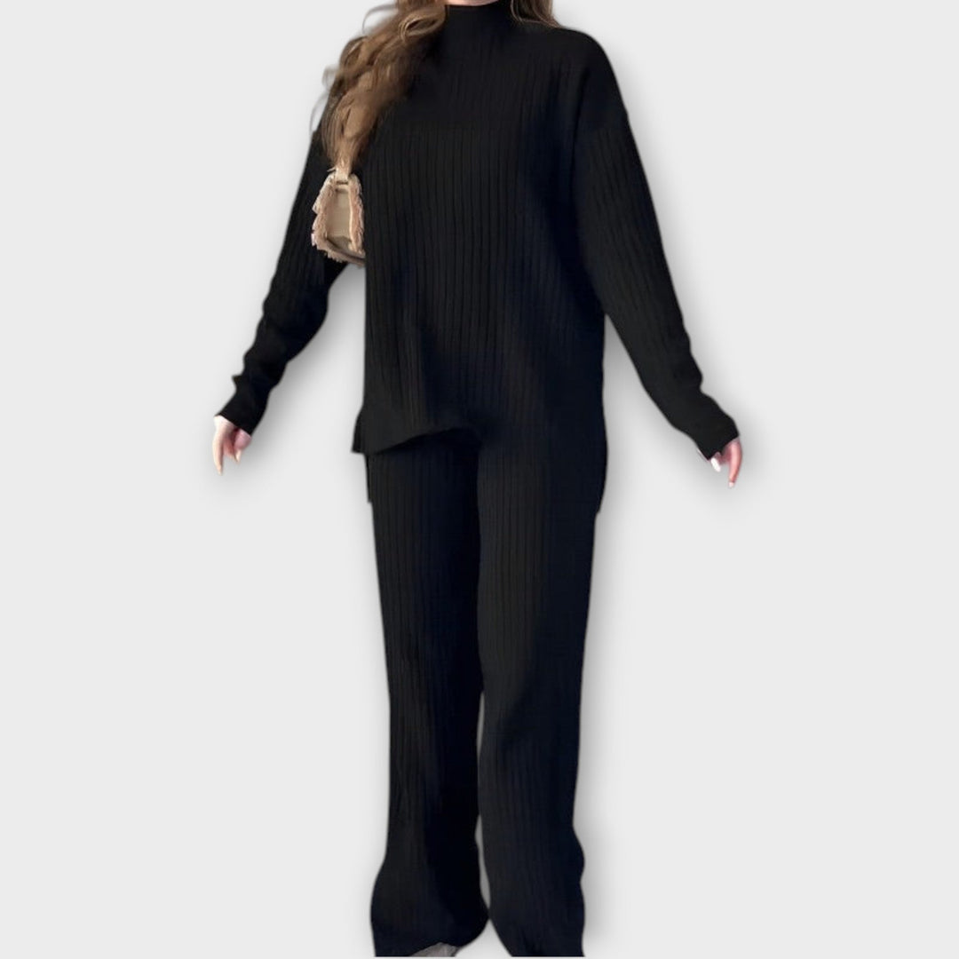 Ribbed Knit Two-Piece Set