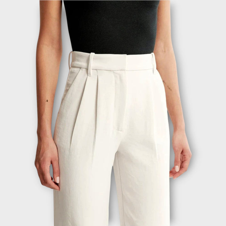 Wide-Leg Tailored Pants