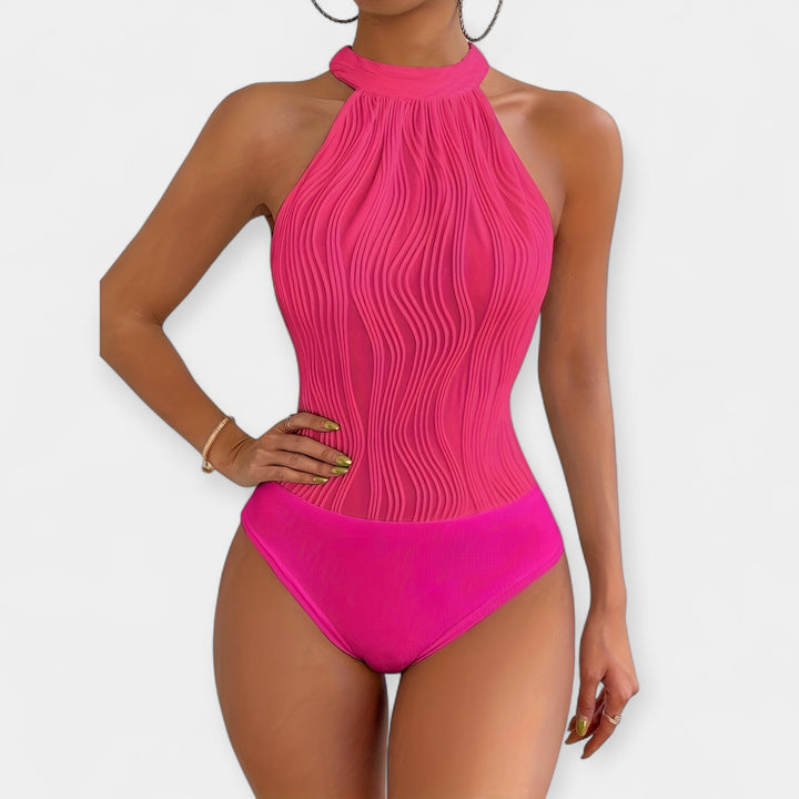 Full Body Swimsuit with Adjustable Ruching