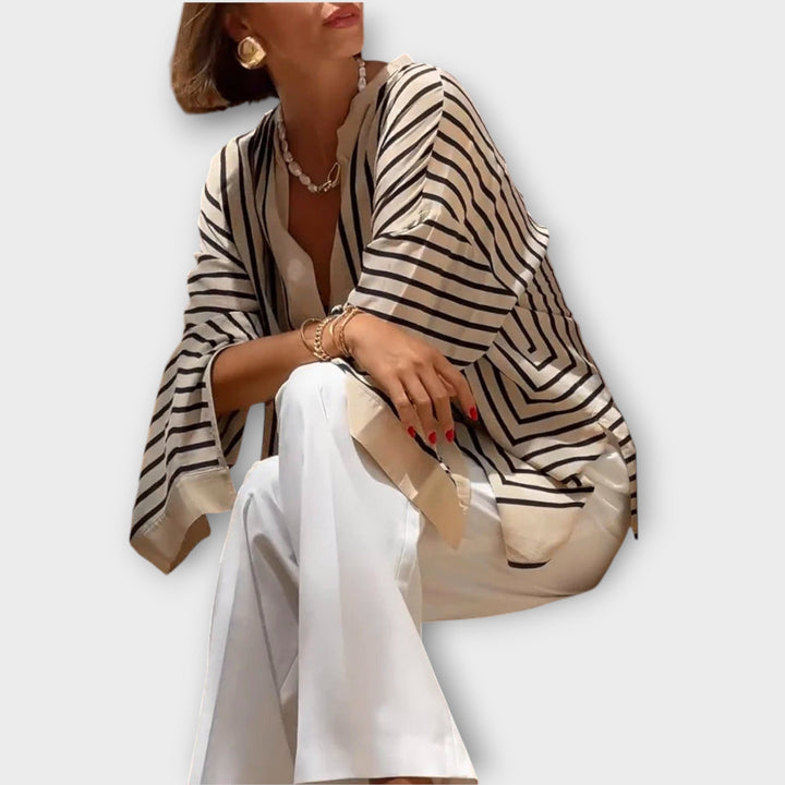 Striped Shirt of Refined Style