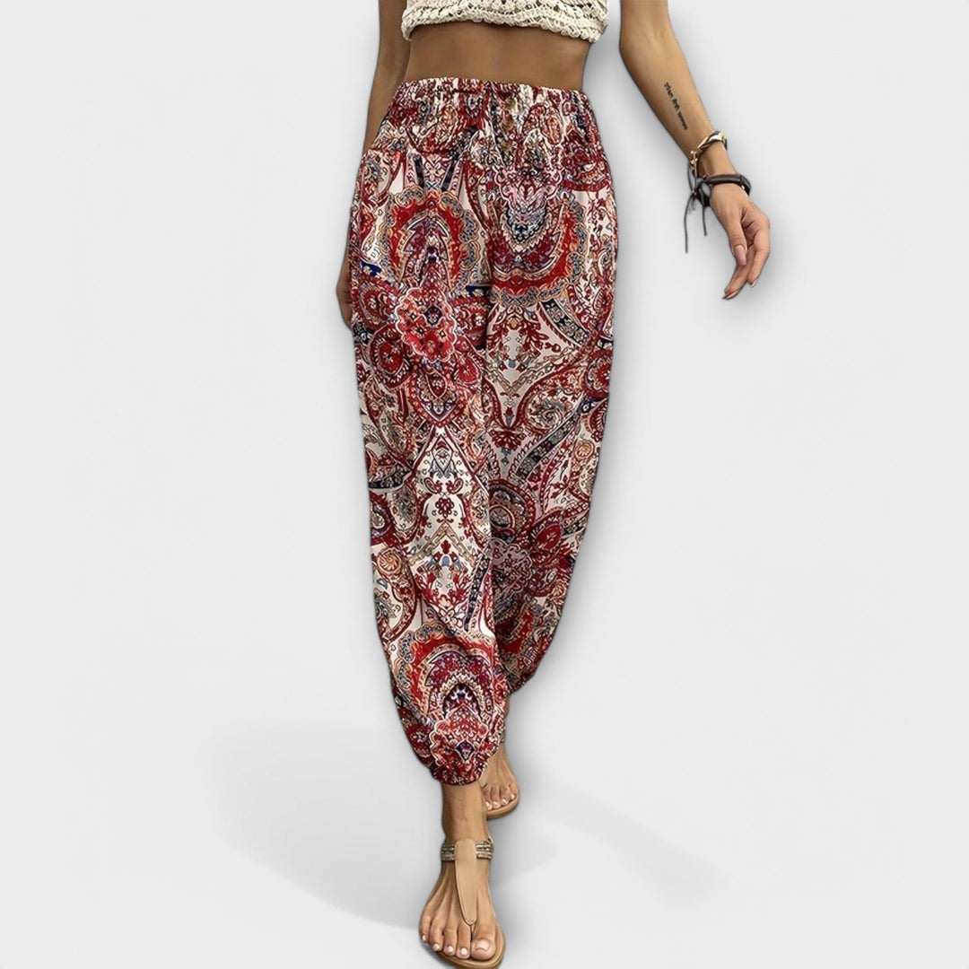 Pants with Folkloric Design