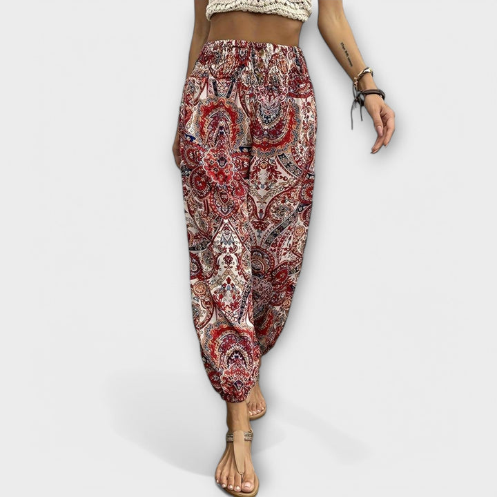 Pants with Folkloric Design