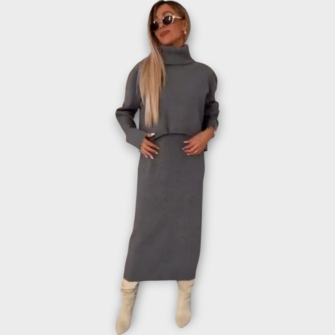 The Luxe Knit Sweater & Skirt Set