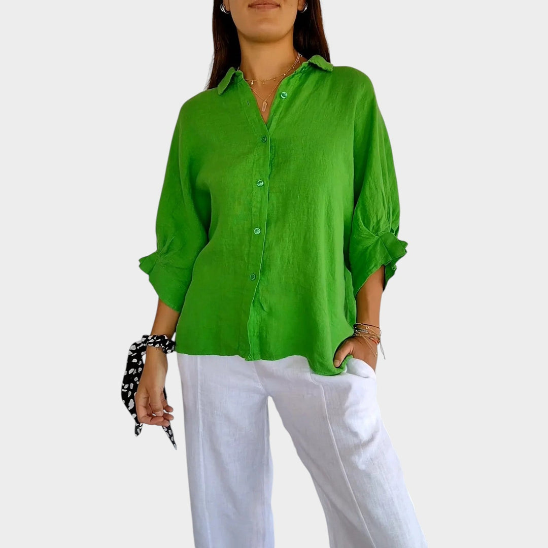 Relaxed Button-Up Everyday Blouse