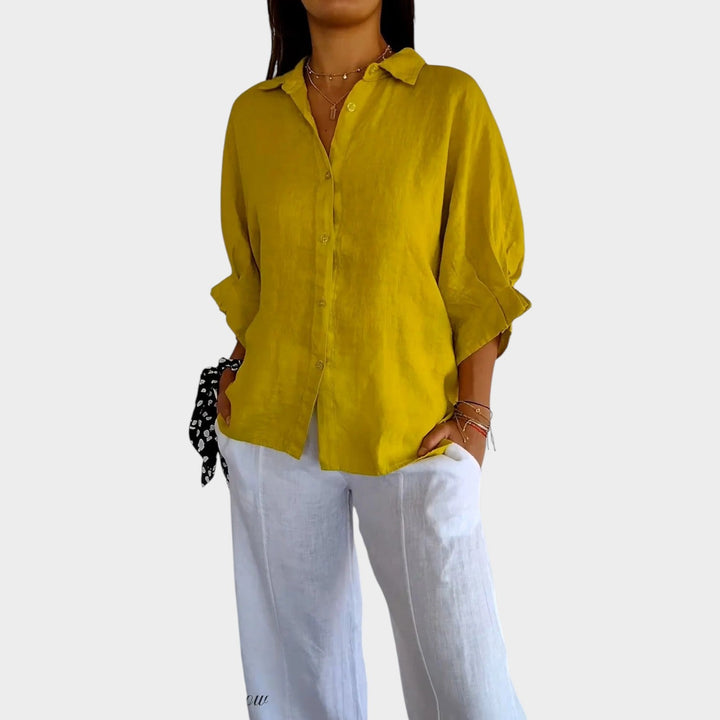 Relaxed Button-Up Everyday Blouse
